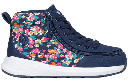 Navy Floral BILLY Goat Classic High Top AFO-Friendly Shoes