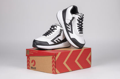 White/Black BILLY Goat Hoop AFO-Friendly Shoes