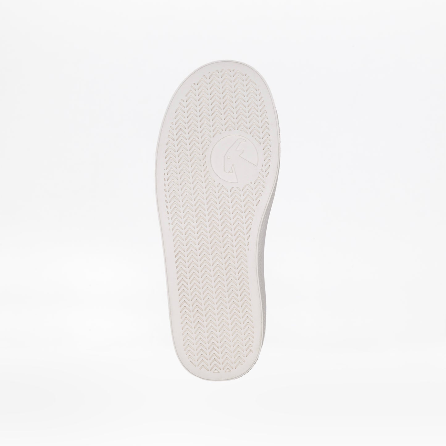 The image shows the sole of a Wavy Rainbow BILLY Classic Lace High kids sneaker by BILLY Footwear, featuring a herringbone tread and circular logo on the heel. The plain white background highlights its convenient wraparound zipper design.