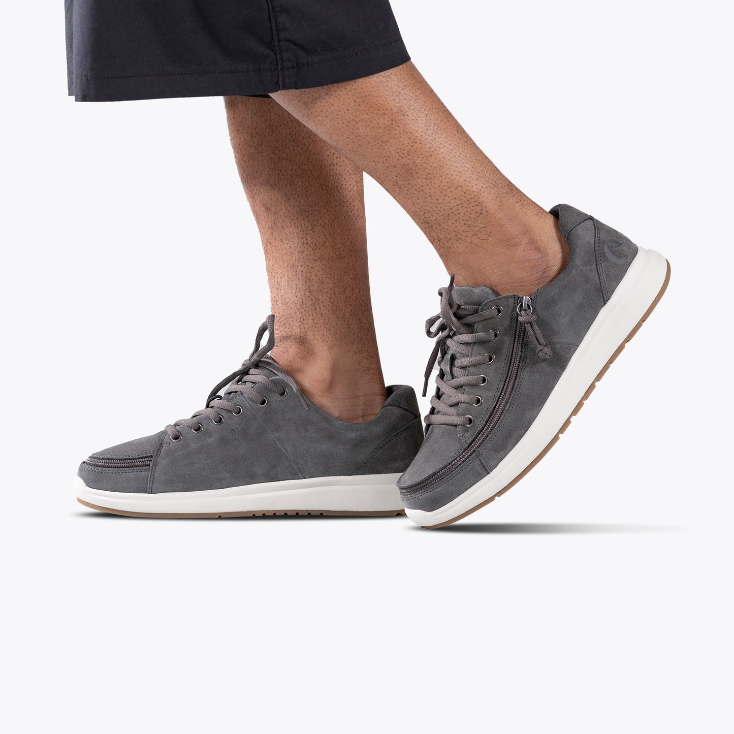 Men's Grey Suede BILLY Comfort Low