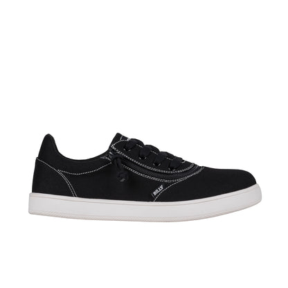 FINAL SALE - Men's Black/White Stitch BILLY Sneaker Low Tops