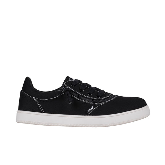 FINAL SALE - Men's Black/White Stitch BILLY Sneaker Low Tops