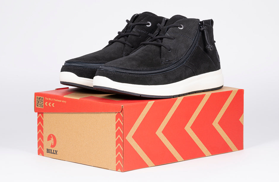 Men's Black Suede BILLY Comfort Chukkas