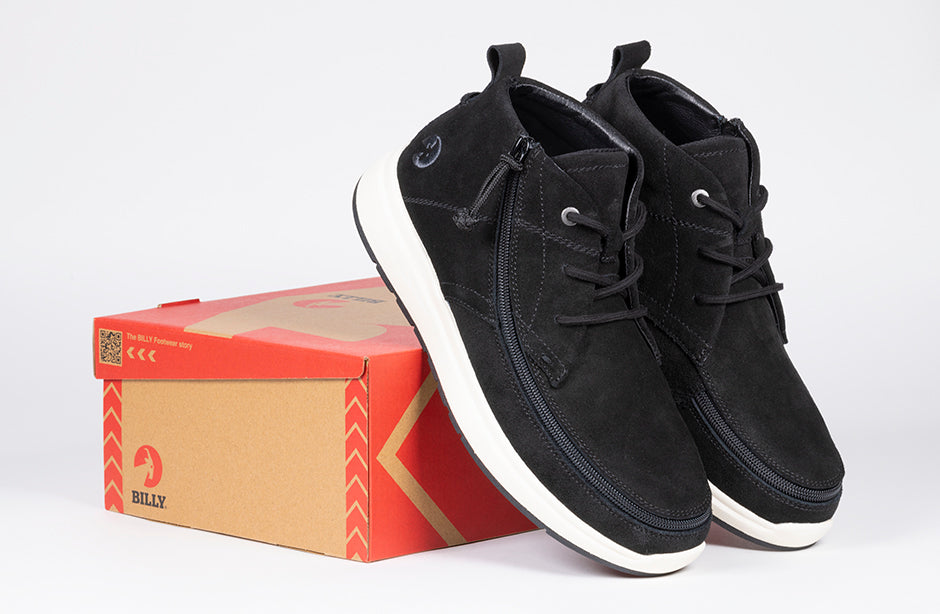 Men's Black Suede BILLY Comfort Chukkas