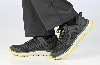 Men's Charcoal/Yellow BILLY Inclusion Trail Sneakers