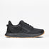The Men's Black/Black/Gum BILLY Sport Inclusion DZ1 by BILLY Footwear is a black athletic sneaker for men featuring double zippers, a speckled black-and-white midsole, tan gum outsole, and BILLY branding on the heel, shown on a white background.