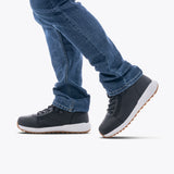 Men's Black Leather BILLY Cozy Goat