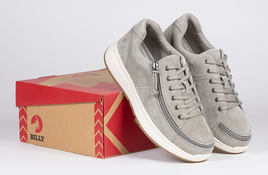 Women s Grey Suede BILLY Comfort Lows