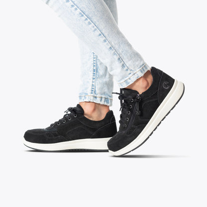 Women's Black Suede BILLY Comfort Jogger