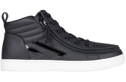 FINAL SALE - Women's Black/Patent BILLY CS Sneaker Mid Tops