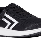 FINAL SALE - Women's Black/White BILLY Comfort Inclusion Athletic Sneakers (Extra-Wide Only)