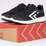 FINAL SALE - Women's Black/White BILLY Comfort Inclusion Athletic Sneakers (Extra-Wide Only)