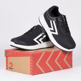 FINAL SALE - Women's Black/White BILLY Comfort Inclusion Athletic Sneakers (Extra-Wide Only)