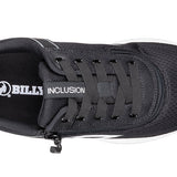 FINAL SALE - Women's Black/White BILLY Comfort Inclusion Athletic Sneakers (Extra-Wide Only)