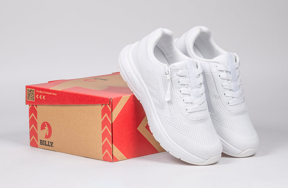 Billy R Sports Women's White BILLY Sport Inclusion Athletic Sneakers – BILLY Footwear