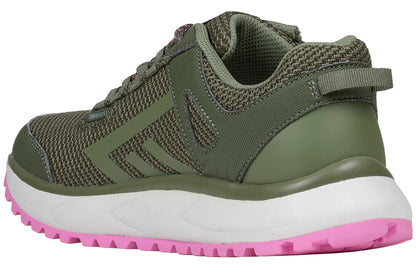 Women's Olive/Pink BILLY Inclusion Trail Sneakers