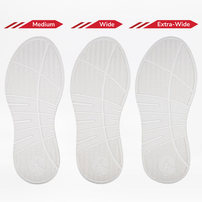 Women's White Leather BILLY Comfort Plush