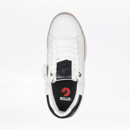Women's White Leather BILLY Comfort Luxe