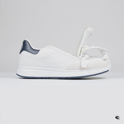 Men's White/Navy BILLY Comfort Court