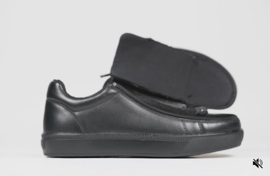 Black to the Floor Leather BILLY Classic D|R II Low Tops