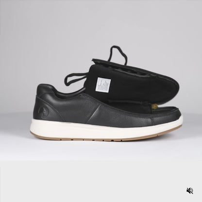 Men's Black Leather BILLY Comfort Low