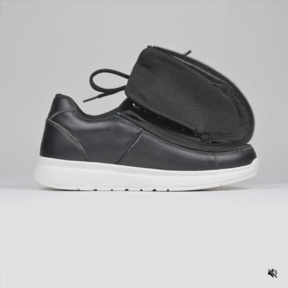 Women's Black Leather BILLY Comfort Plush