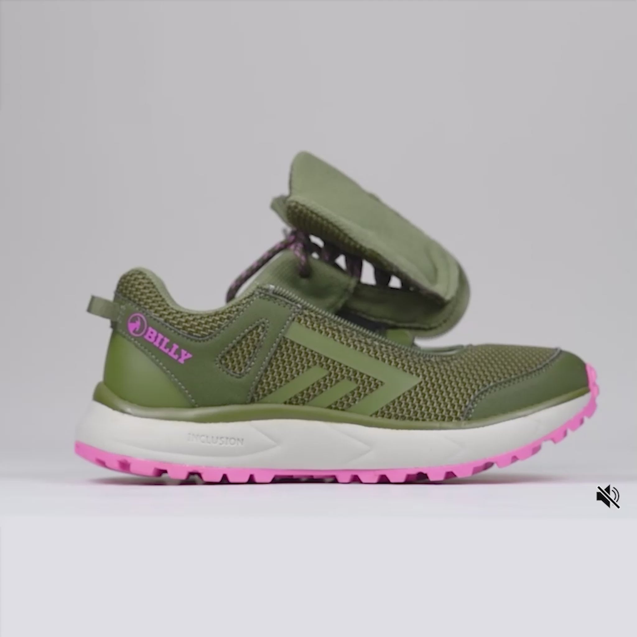 2024-25 秋冬新作  ハイブランドの Women's Olive/Pink BILLY Inclusion Trail – BILLY Footwear 靴