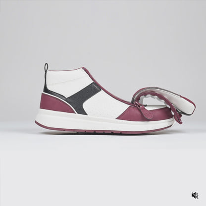 Women's White/Wine/Black BILLY Comfort DZ High