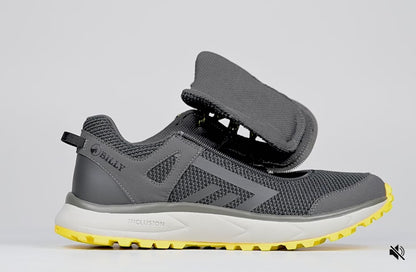 Men's Charcoal/Yellow BILLY Inclusion Trail Sneakers