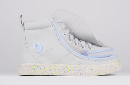 FINAL SALE  - Grey/Blue Speckle BILLY Classic Lace High Tops