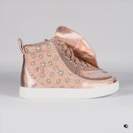 open/closed video view of Rose Gold Daisy BILLY Classic Lace High