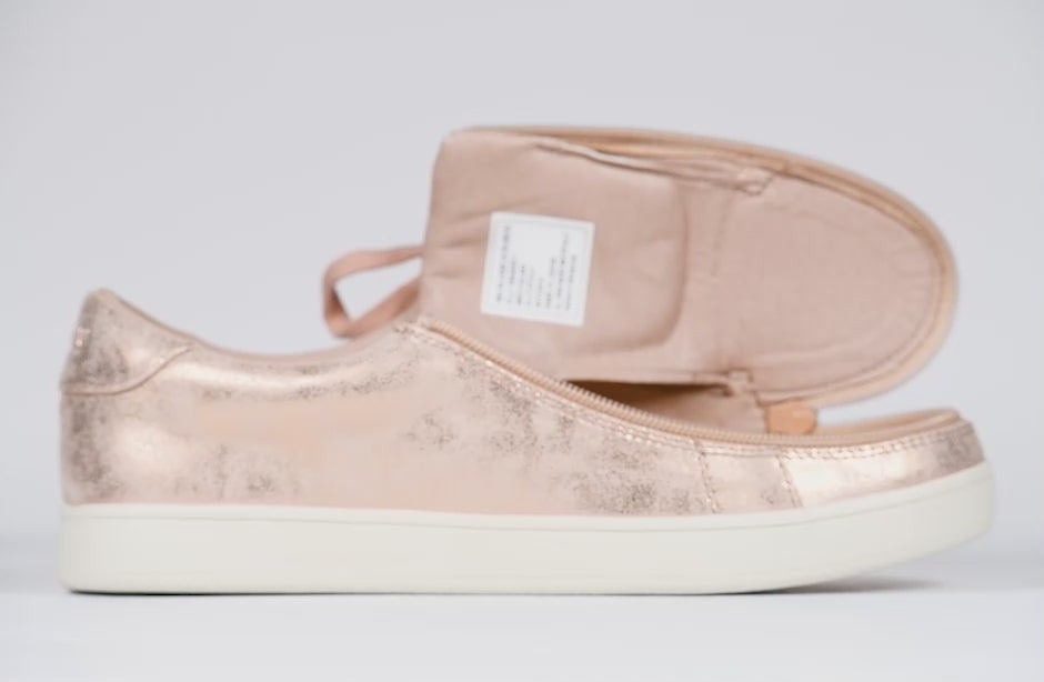 Rose gold rubber store shoes