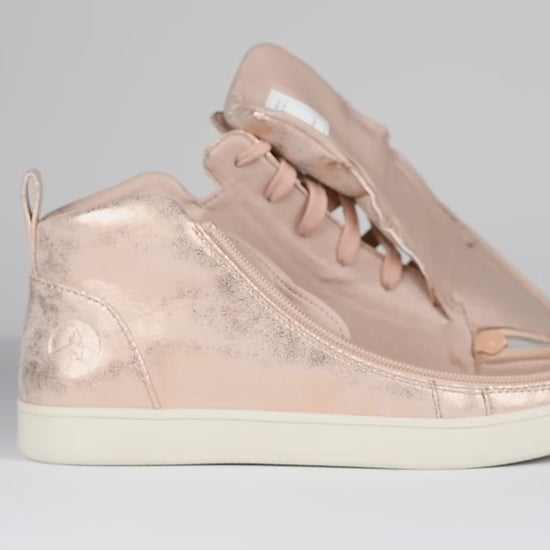 MEDAL Rose Gold Low-Top Lace-Up Sneaker