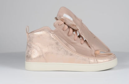 Women's Rose Gold BILLY Sneaker Lace Mid Tops