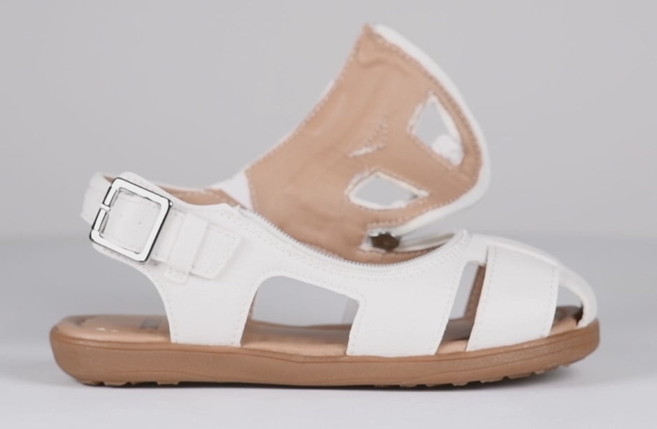 White BILLY Sandals – BILLY Footwear