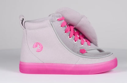 SALE - Grey/Pink BILLY Classic Lace High Tops