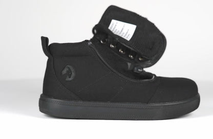 FINAL SALE - Black to the Floor BILLY D|R Short Wrap High Tops