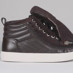 open/closed video view of Brown Leather BILLY Ten9 CS Sneaker High Tops