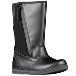 Black Rain Boots, zipper shoes, like velcro, that are adaptive, accessible, inclusive and use universal design to accommodate an afo. BILLY Footwear is medium and wide width, M, D and EEE, are comfortable, and come in toddler, kids, mens, and womens sizing.