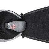 Black Rain Boots, zipper shoes, like velcro, that are adaptive, accessible, inclusive and use universal design to accommodate an afo. BILLY Footwear is medium and wide width, M, D and EEE, are comfortable, and come in toddler, kids, mens, and womens sizing.