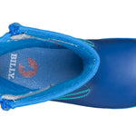 Navy Rain Boots, zipper shoes, like velcro, that are adaptive, accessible, inclusive and use universal design to accommodate an afo. BILLY Footwear is medium and wide width, M, D and EEE, are comfortable, and come in toddler, kids, mens, and womens sizing.