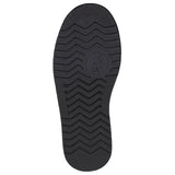 Outsole of Kid's Black BILLY Cozy Quilt Lux Boots, zipper shoes, like velcro, that are adaptive, accessible, inclusive and use universal design to accommodate an afo. BILLY Footwear is medium and wide width, M, D and EEE, are comfortable, and come in toddler, kids, mens, and womens sizing.