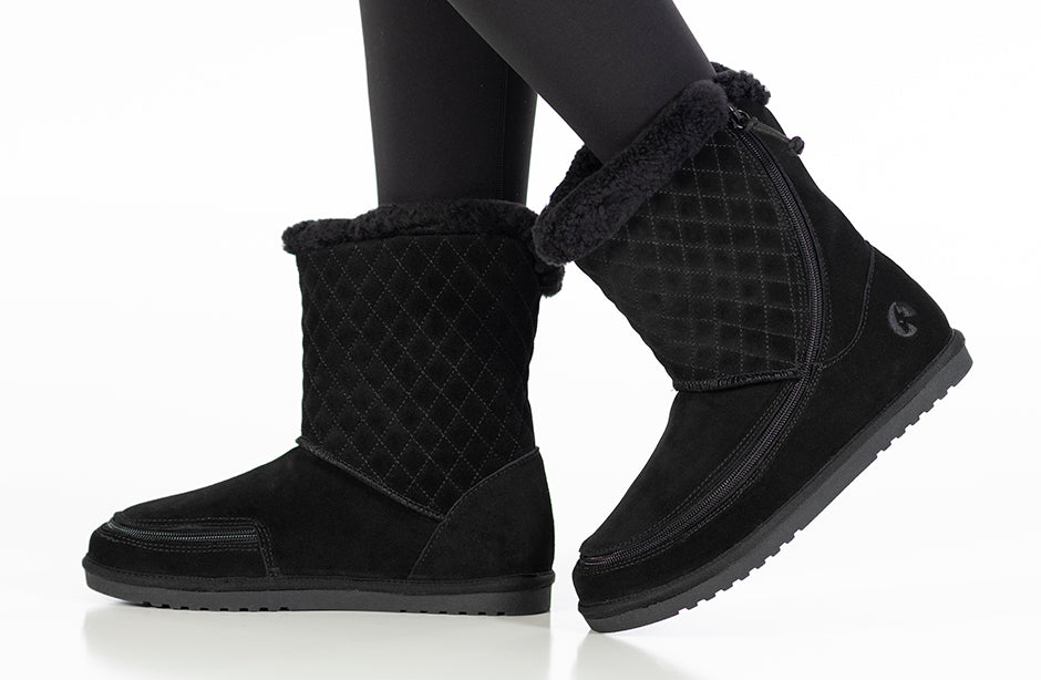 On-foot of cozy boot