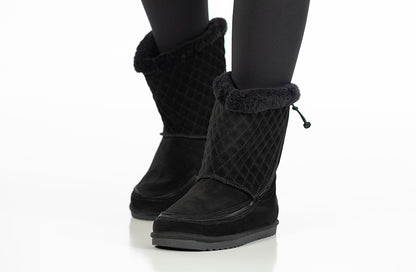 FINAL SALE - Black BILLY Cozy Quilt Lux Boots