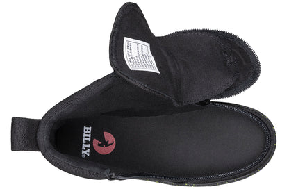 FINAL SALE - Black/Green Speckle BILLY Classic Lace High Tops