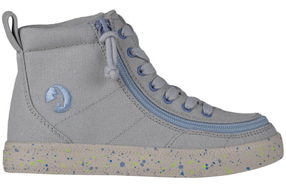 FINAL SALE  - Grey/Blue Speckle BILLY Classic Lace High Tops