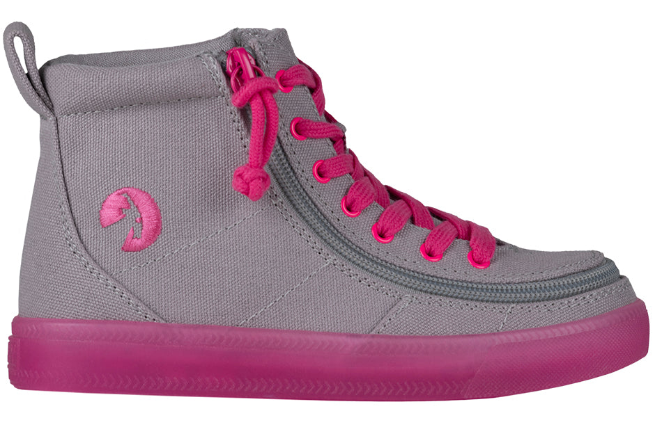 SALE - Grey/Pink BILLY Classic Lace High Tops