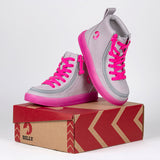 FINAL SALE - Grey/Pink BILLY Classic Lace High Tops