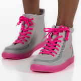 FINAL SALE - Grey/Pink BILLY Classic Lace High Tops