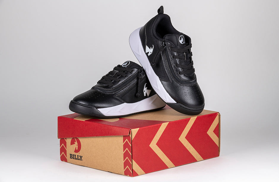SALE - Black/White BILLY Sport Court Athletic Sneakers